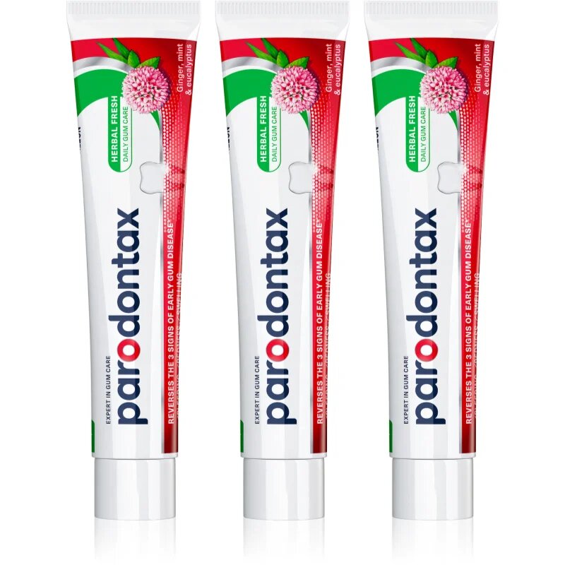 Parodontax Herbal Fresh fogkrém fogínyvérzés ellen 3x75 ml