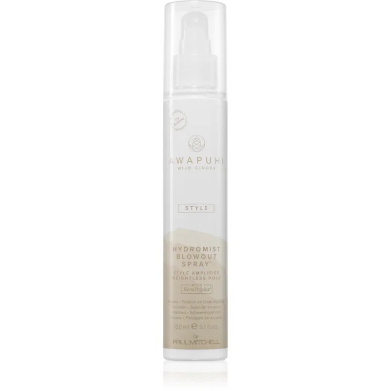Paul Mitchell Awapuhi Wild Ginger HydroMist Blowout Spray fixáló spray a tökéletes dús hatásért 150 ml