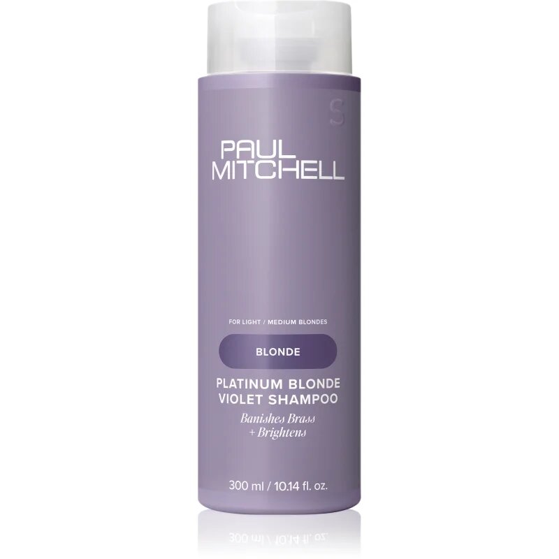 Paul Mitchell Blonde Platinum Blonde Violet Shampoo lila sampon szőke és ősz hajra 300 ml