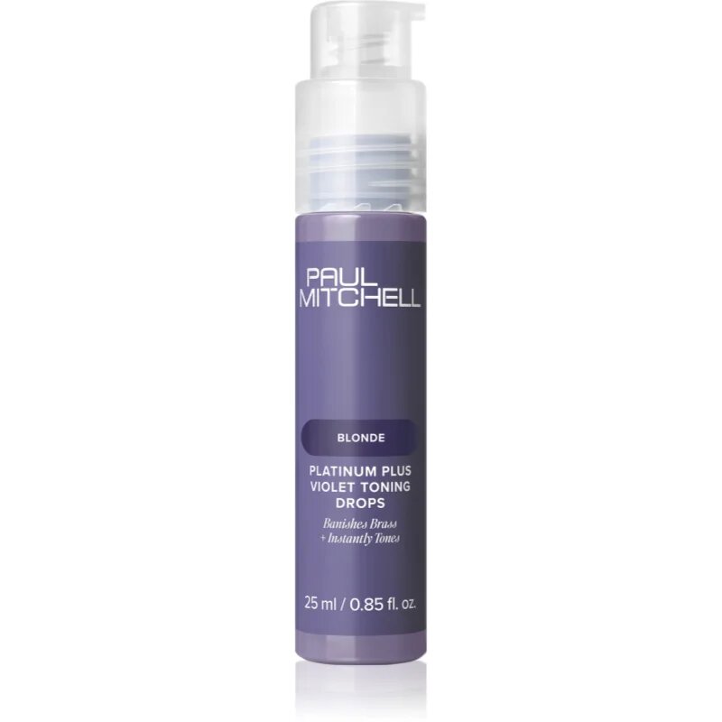 Paul Mitchell Platinum Plus Violet Toning Drops cseppek semlegesíti a sárgás tónusokat 25 ml