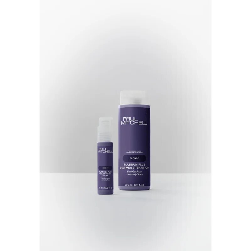 Paul Mitchell Platinum Plus Violet Toning Drops cseppek semlegesíti a sárgás tónusokat 25 ml