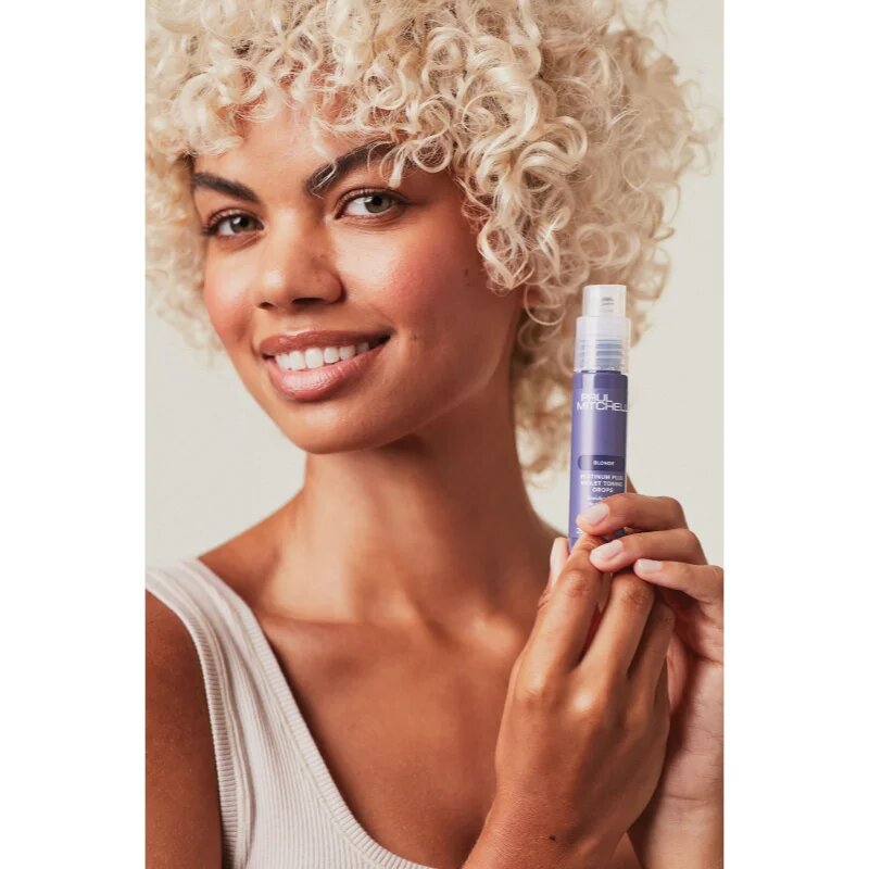 Paul Mitchell Platinum Plus Violet Toning Drops cseppek semlegesíti a sárgás tónusokat 25 ml