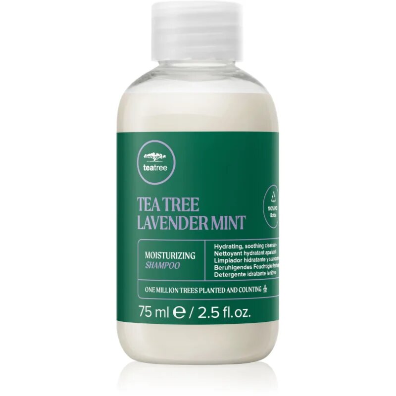 Paul Mitchell Tea Tree Lavender Mint hidratáló és nyugtató sampon száraz és rakoncátlan hajra 75 ml
