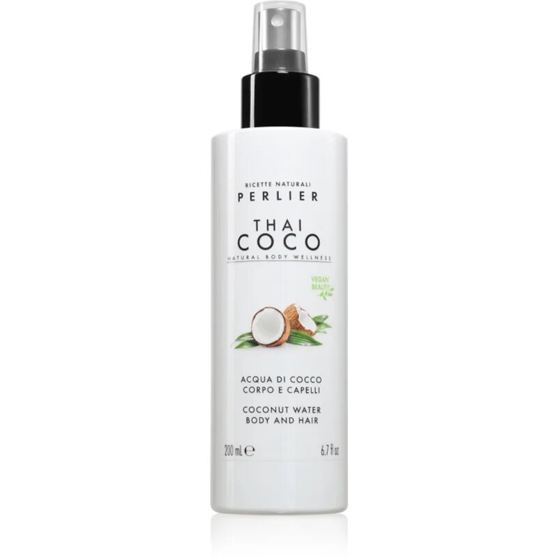 Perlier Thai Coco Coconut Water Body And Hair illatosított haj- és testpermet testre és hajra illatok 200 ml