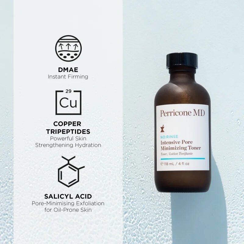 Perricone MD No:Rinse Pore Minimizing Toner intenzív tonik a bőr kisimításáért és a pórusok minimalizásáért 118 ml