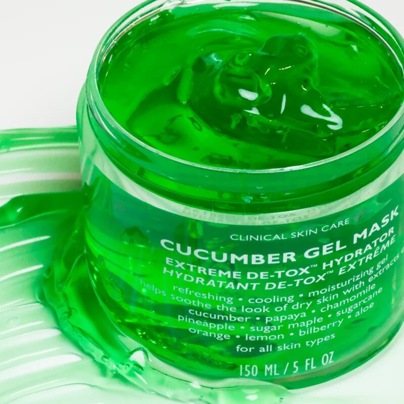 Peter Thomas Roth Cucumber De-Tox Gel Mask hidratáló gél maszk az arcra és a szem környékére 150 ml