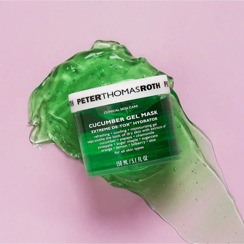 Peter Thomas Roth Cucumber De-Tox Gel Mask hidratáló gél maszk az arcra és a szem környékére 150 ml