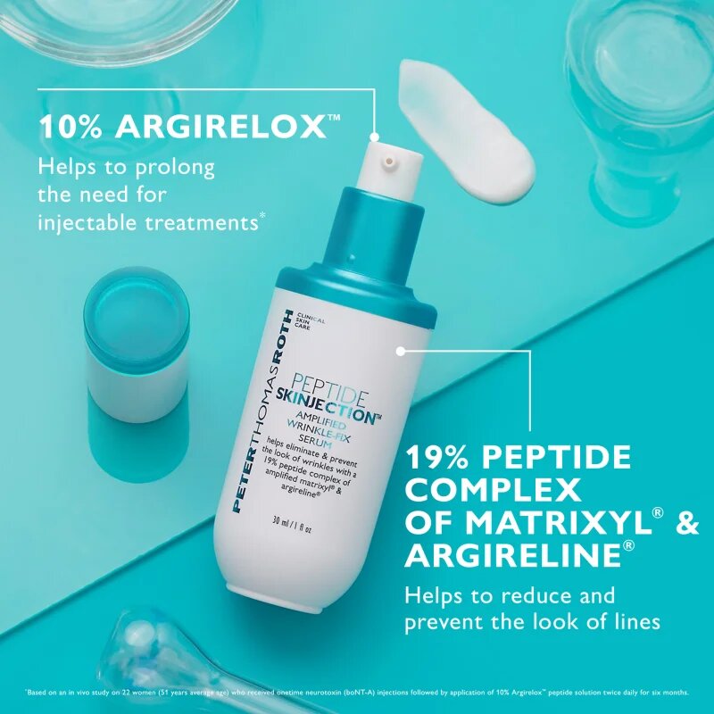 Peter Thomas Roth Peptide Skinjection™ Amplified Wrinkle-Fix Serum Refillable intenzív feszesítő szérum a ráncok azonnali kisimításáért újratölthető 3