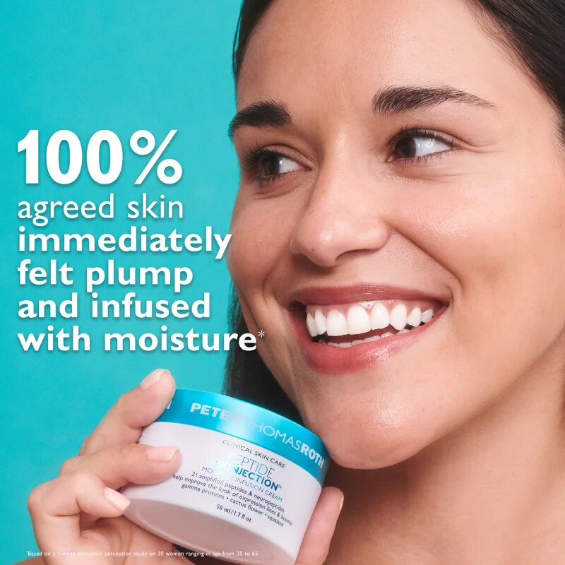 Peter Thomas Roth Peptide Skinjection™ Moisture Infusion Cream Refillable kisimító és hidratáló krém peptidekkel utántölthető 50 ml