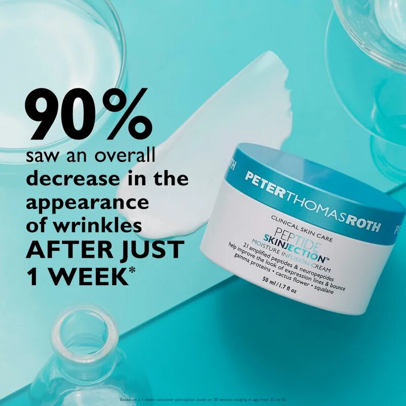 Peter Thomas Roth Peptide Skinjection™ Moisture Infusion Cream Refillable kisimító és hidratáló krém peptidekkel utántölthető 50 ml
