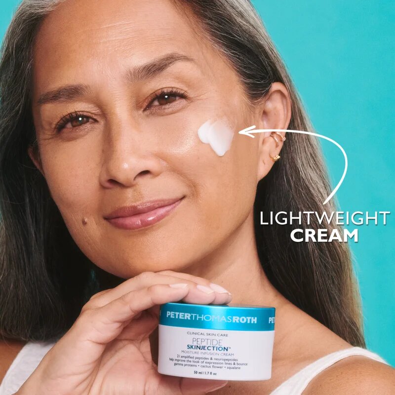 Peter Thomas Roth Peptide Skinjection™ Moisture Infusion Cream Refillable kisimító és hidratáló krém peptidekkel utántölthető 50 ml