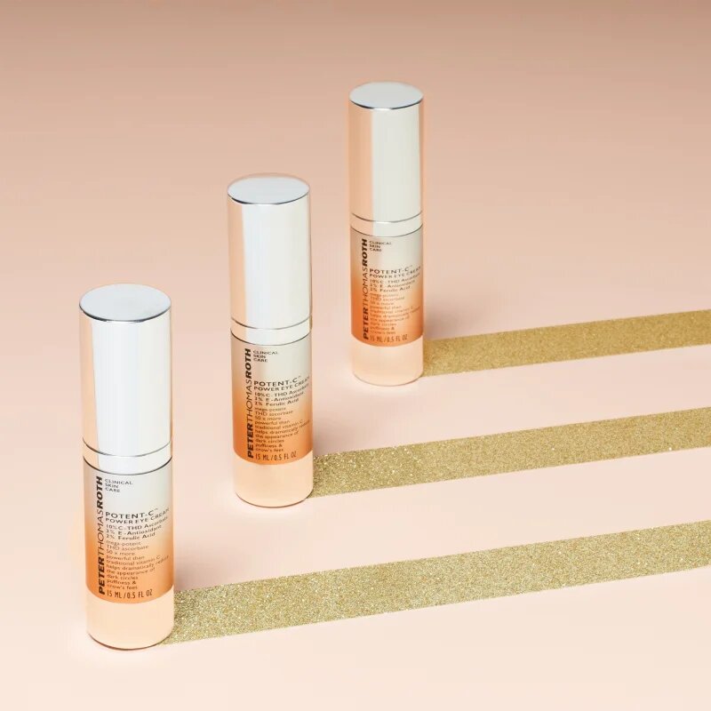 Peter Thomas Roth Potent-C Power Eye Cream hidratáló szemkörnyékápoló krém a duzzanatokra és a sötét karikákra 15 ml