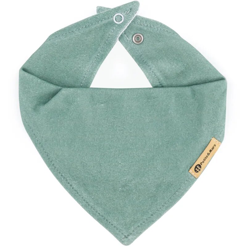 Petite&Mars Bandana Luke 3m+ előke Beige Kiwis&Misty Green 1 db