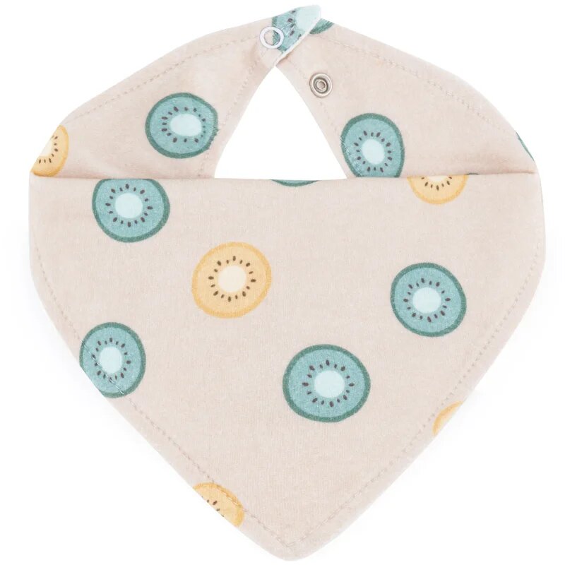 Petite&Mars Bandana Luke 3m+ előke Beige Kiwis&Misty Green 1 db