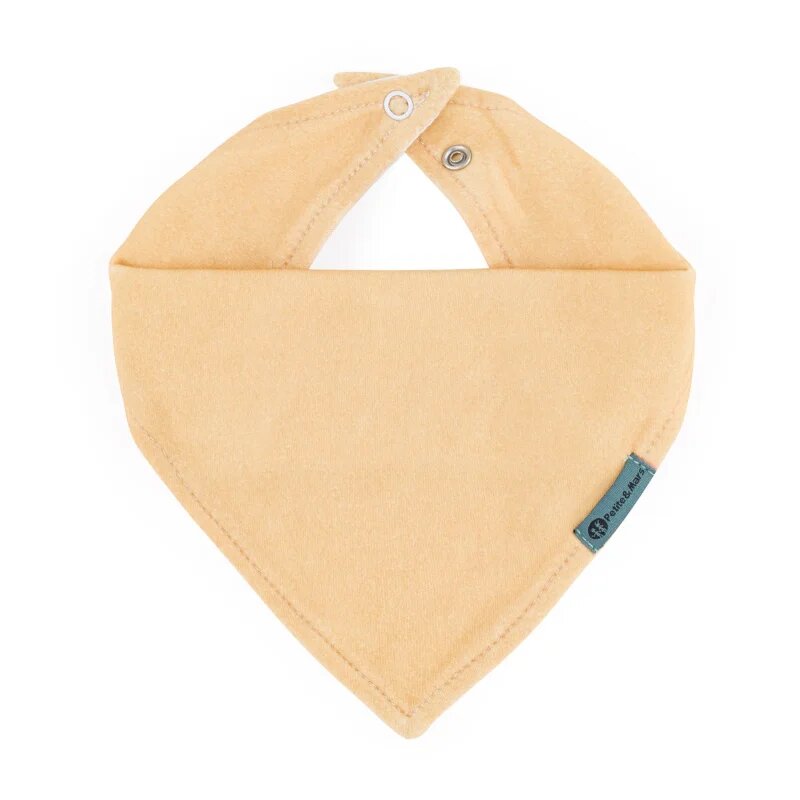 Petite&Mars Bandana Luke 3m+ előke Beige Pears&Intense Ochre 1 db