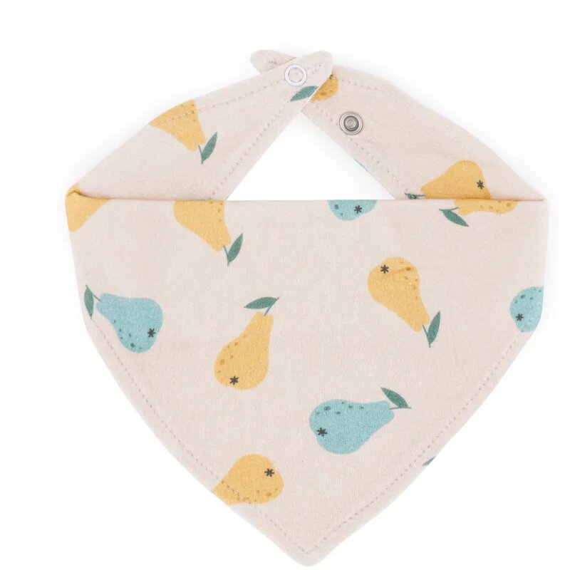 Petite&Mars Bandana Luke 3m+ előke Beige Pears&Intense Ochre 1 db