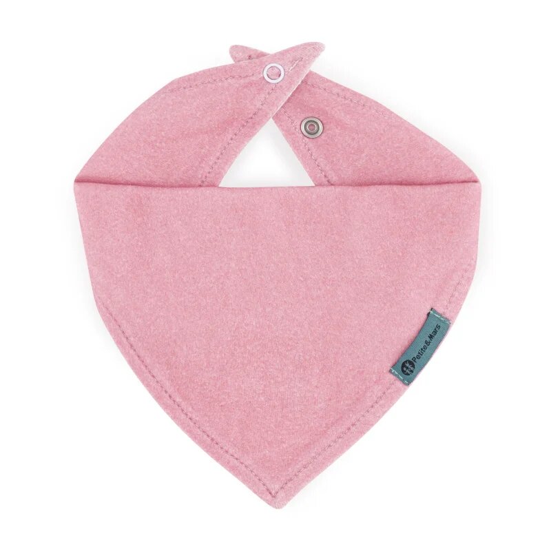 Petite&Mars Bandana Luke 3m+ előke Beige Strawberies&Dusty Rose 2 db