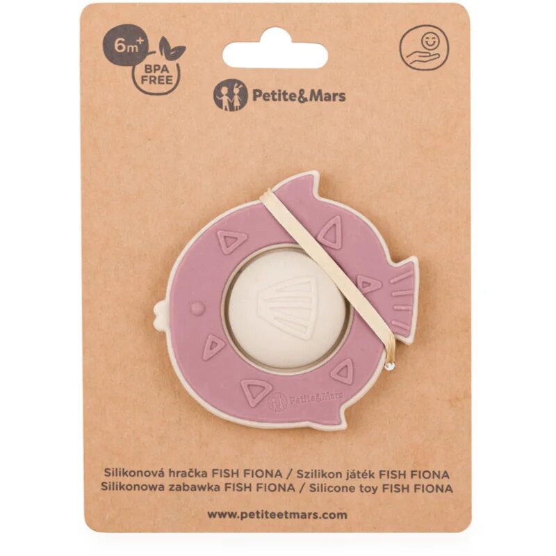 Petite&Mars Fish Fiona 6m+ játék Dusty Rose 1 db