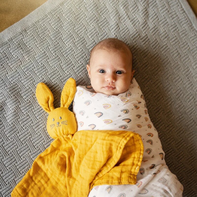 Petite&Mars Hugo Bamboo Comforter alvóka Intense Ochre 1 db