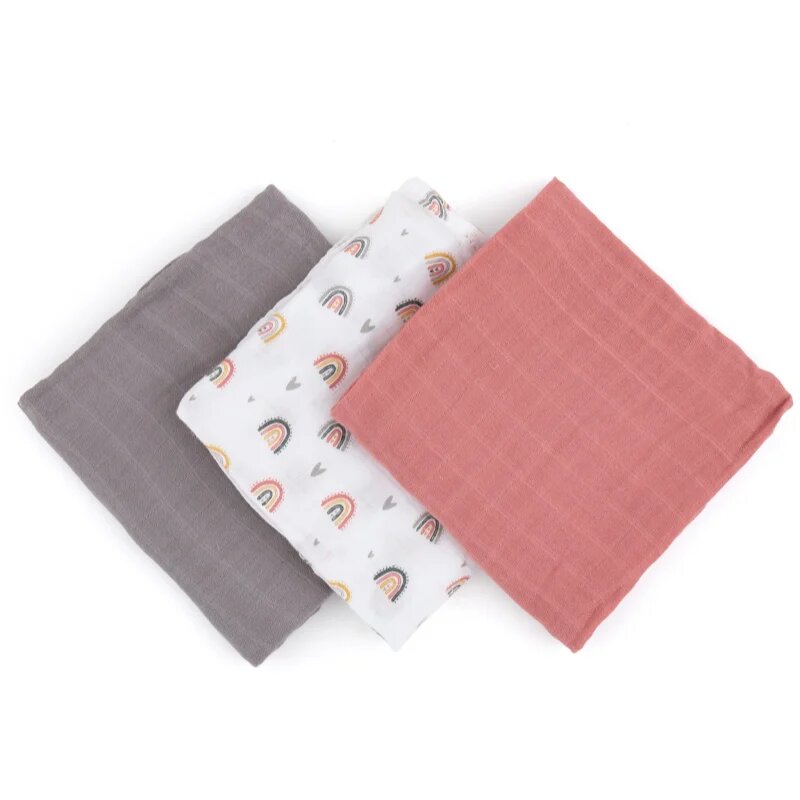 Petite&Mars Moussy mosható pelenkák Rose Rainbows 68 x 68 cm 3 db