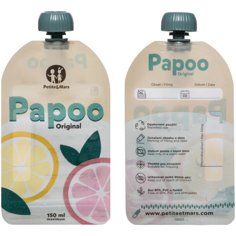 Petite&Mars Papoo tasakos püré 6x150 ml