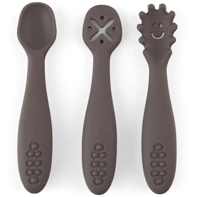 Petite&Mars Take&Match 6m+ kiskanál gyermekeknek Bitter Cocoa 3 db