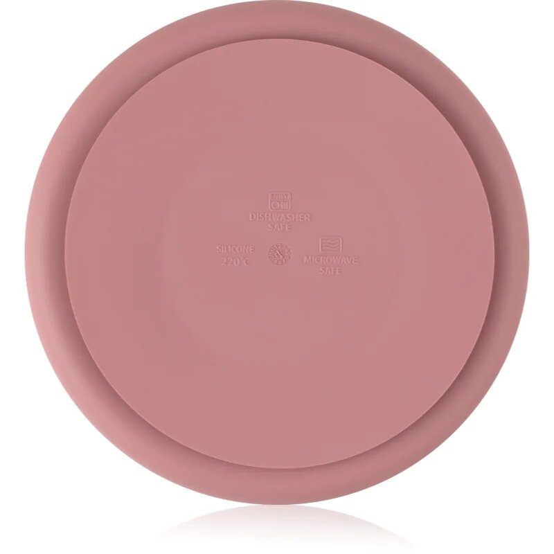 Petite&Mars Take&Match 6m+ osztott tányér kerek Dusty Rose 1 db