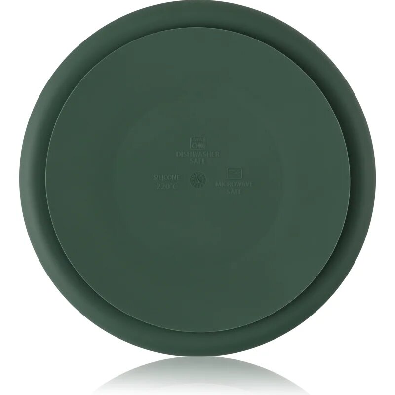 Petite&Mars Take&Match 6m+ osztott tányér kerek Misty Green 1 db
