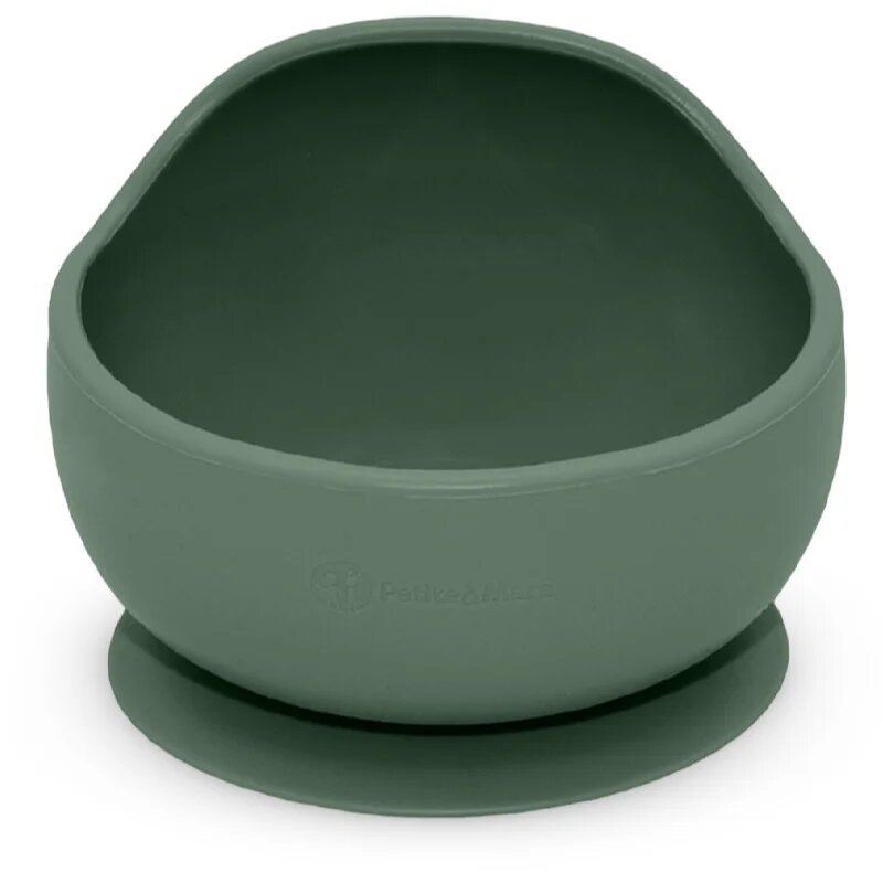 Petite&Mars Take&Match Silicone Bowl tálka tapadókoronggal Misty Green 6 m+ 360 ml