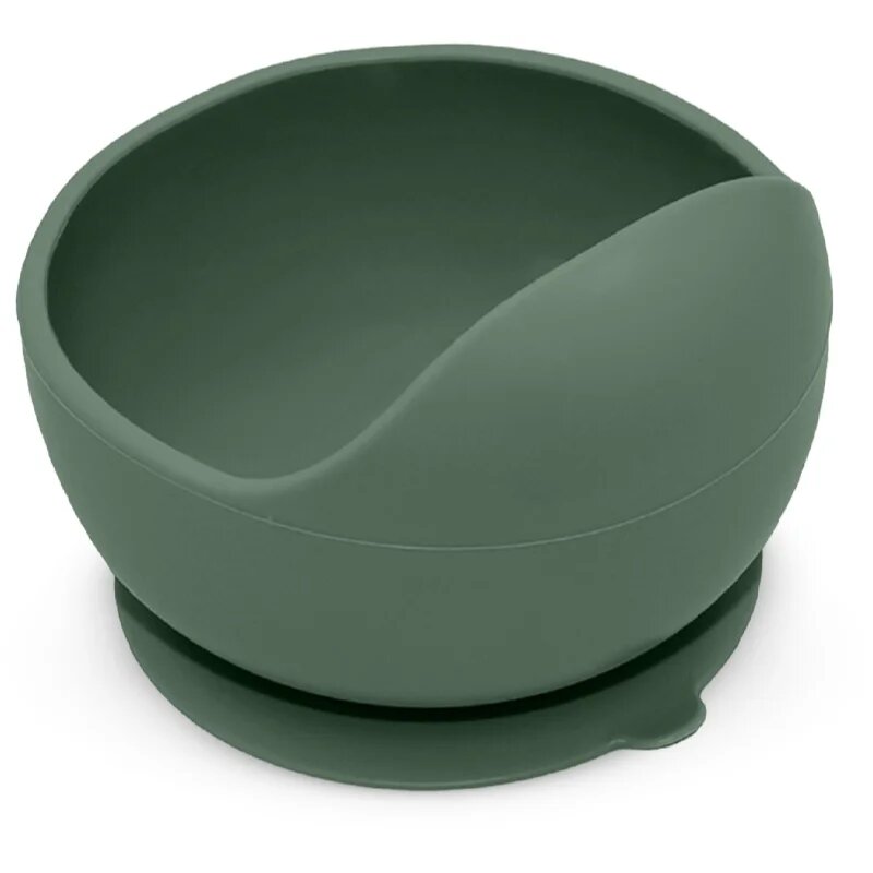 Petite&Mars Take&Match Silicone Bowl tálka tapadókoronggal Misty Green 6 m+ 360 ml