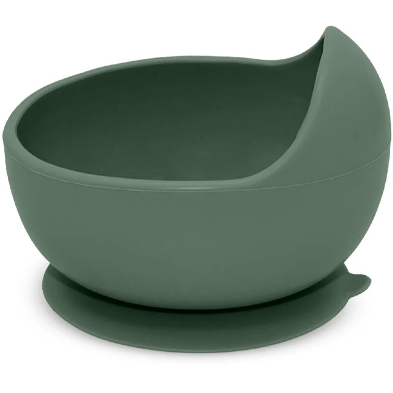 Petite&Mars Take&Match Silicone Bowl tálka tapadókoronggal Misty Green 6 m+ 360 ml