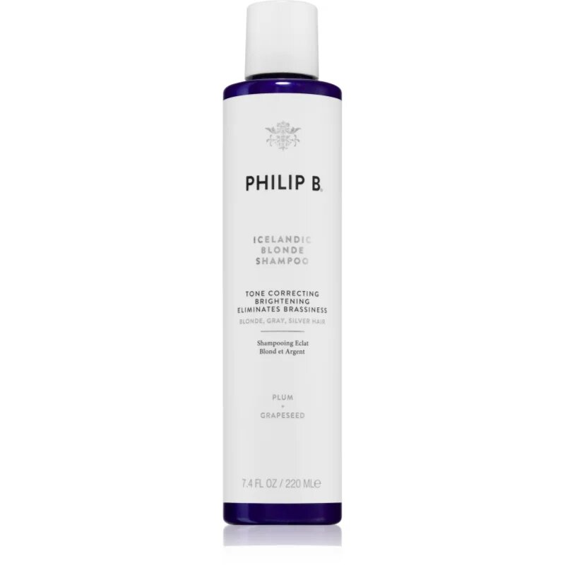Philip B. Icelandic Blonde sampon szőke és ősz hajra 220 ml