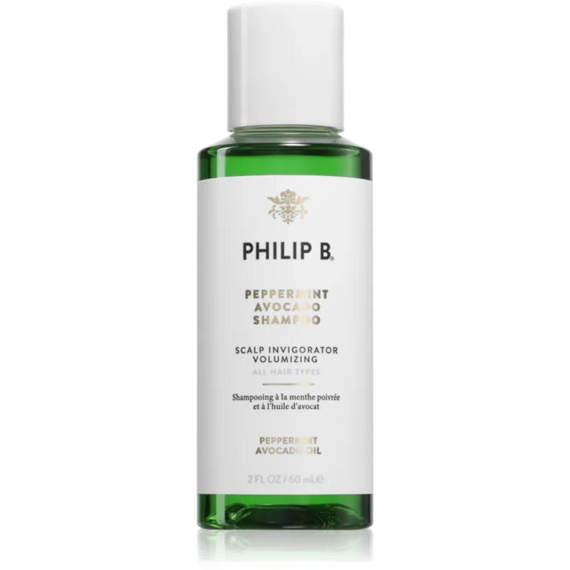 Philip B. Peppermint Avocado frissítő sampon 60 ml