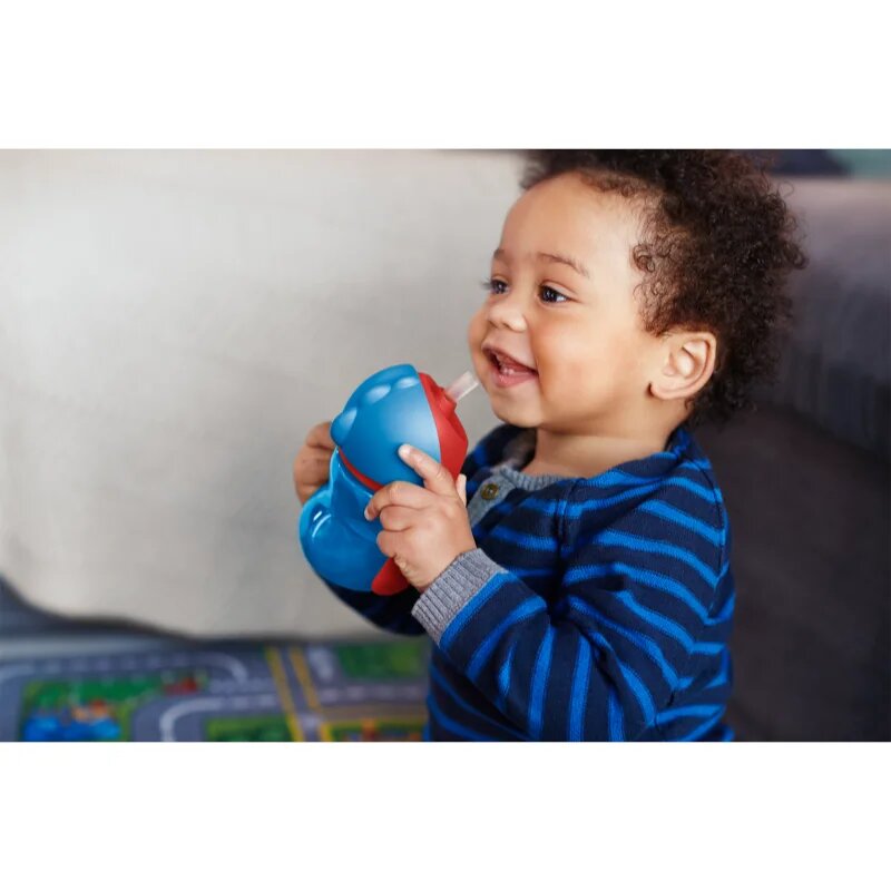 Philips Avent Bendy Straw SCF796/01 9m+ bögre rugalmas szívószállal Blue 200 ml