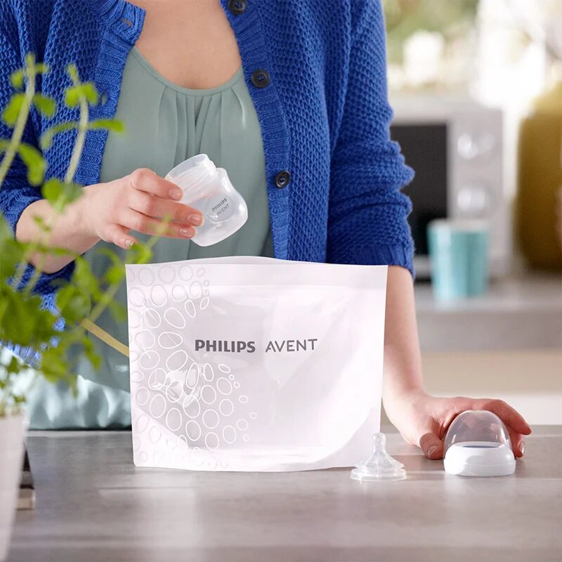 Philips Avent Steriliser bags SCF297/05 sterilizációs zacskók mikrohullámú sütőbe 5 db
