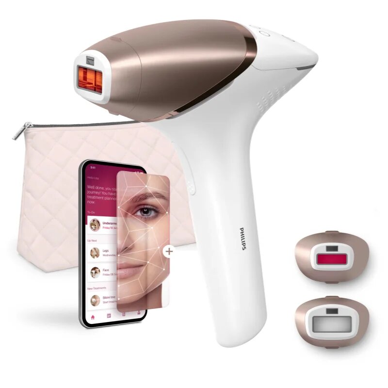 Philips Lumea IPL 9900 SkinAI BRI950/01 IPL epilátor testre arcra bikinivonalra és hónaljra 1 db