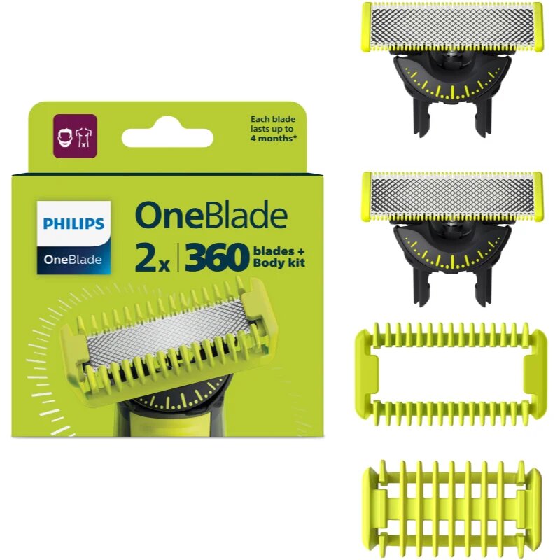 Philips OneBlade 360 QP624/50 tartalék pengék for OneBlade 360 2 db