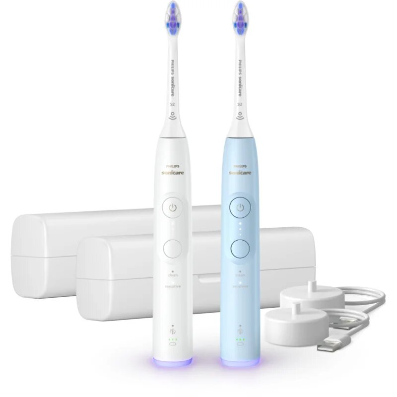 Philips Sonicare 6100 2 db-os fogkefe szett utazó tokokkal