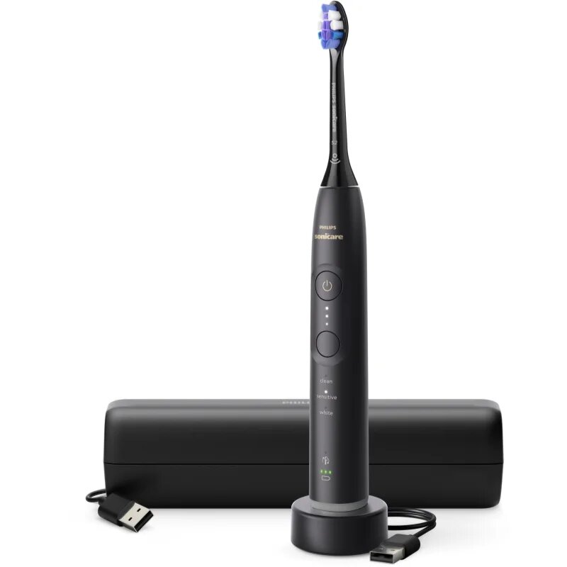 Philips Sonicare 6500 HX7411/10 Sonic elektromos fogkefe Black 1 db