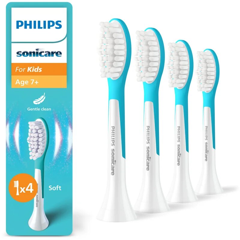 Philips Sonicare For Kids 7+ Standard HX6044/90 csere fejek a fogkeféhez gyermekeknek 4 db