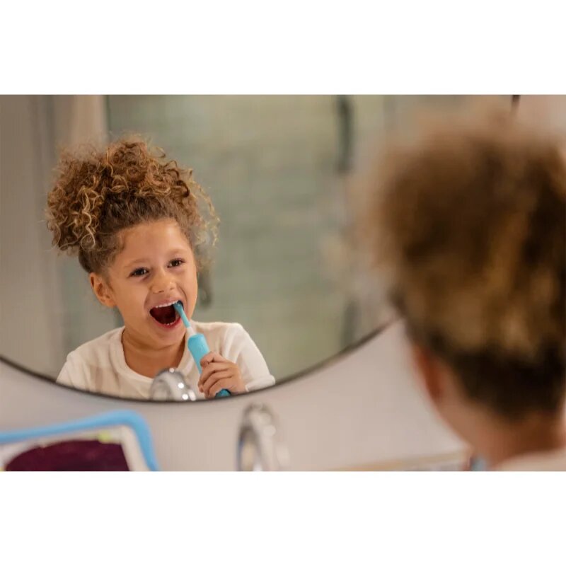 Philips Sonicare For Kids HX6322/04 szónikus elektromos gyermek fogkefék Bluetooth összeköttetéssel Aqua 1 db