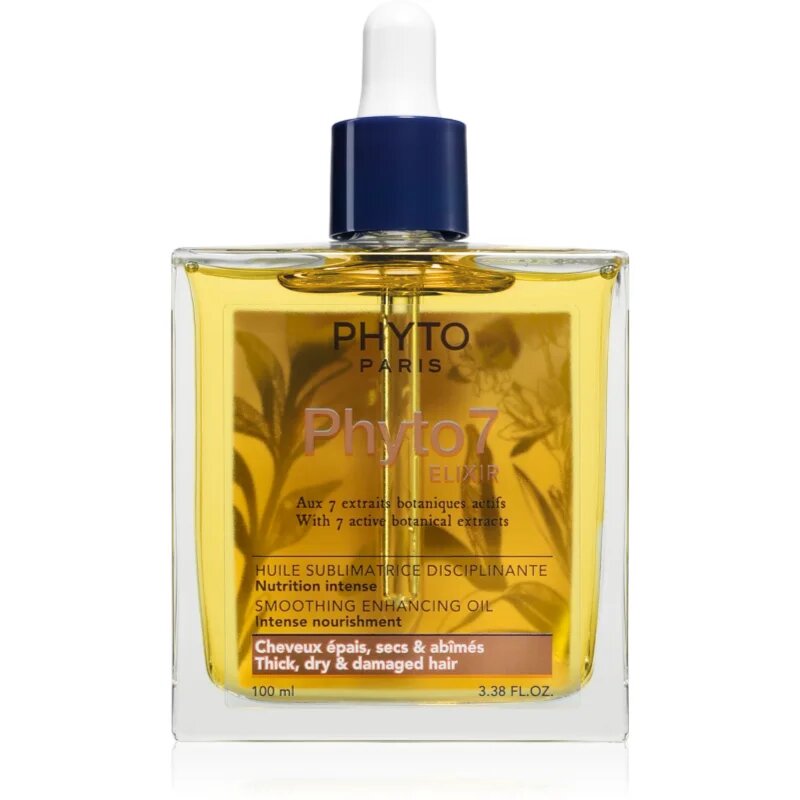 Phyto 7 Elixir Smoothing Enhancing Oil olaj száraz károsult hajra 100 ml