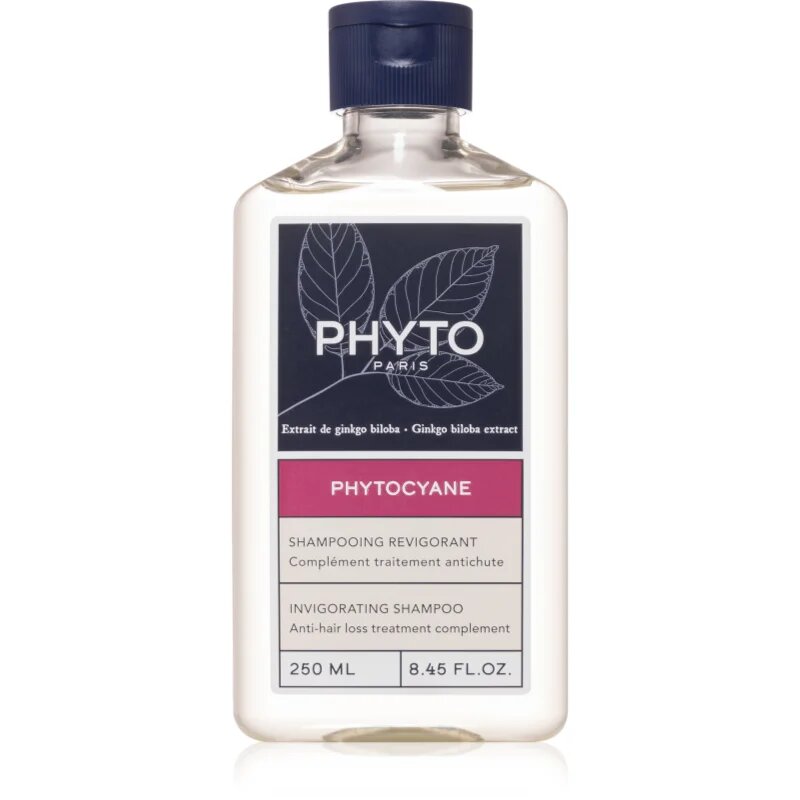 Phyto cyane Invigorating Shampoo aktiváló sampon hajhullás ellen 250 ml