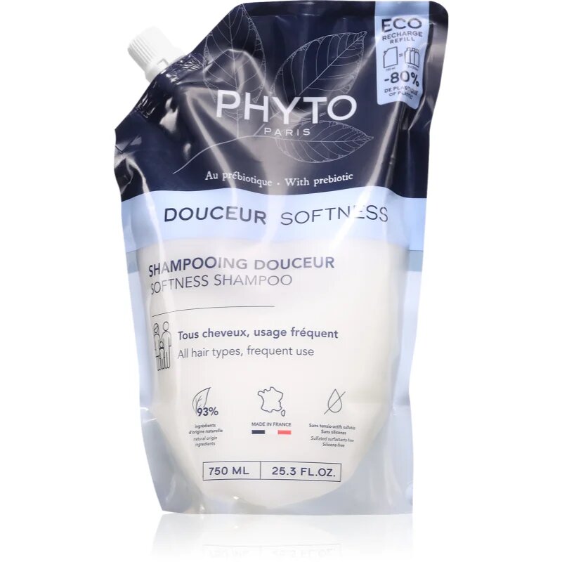 Phyto Douceur Softness Shampoo gyengéd sampon mindennapos használatra a fej bőrsejtjeinek megújítására 750 ml