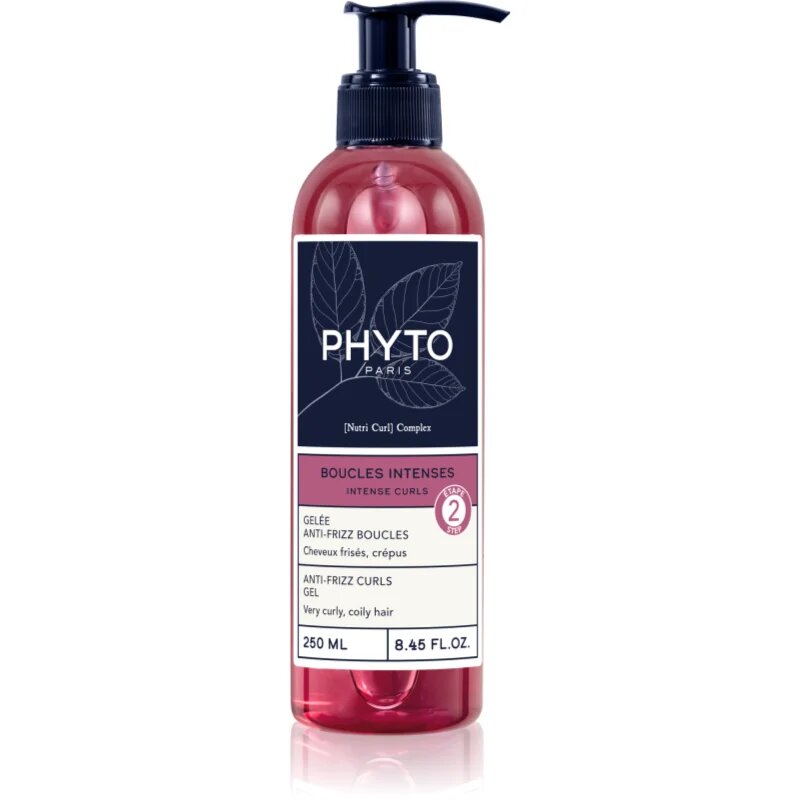 Phyto Intense Curls Anti-Frizz Curls Gel fixáló gél a hullámos és göndör hajra 250 ml