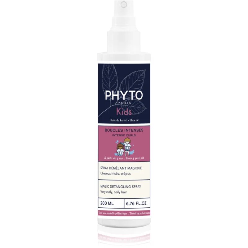 Phyto Kids Intense Curls Magic Detangling Spray spray a könnyű kifésülésért göndör hajra 200 ml