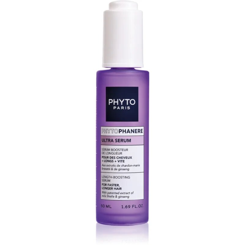 Phyto Phanere Ultra Length-Boosting Serum szérum a haj növekedéséért és megerősítéséért a hajtövektől kezdve 50 ml