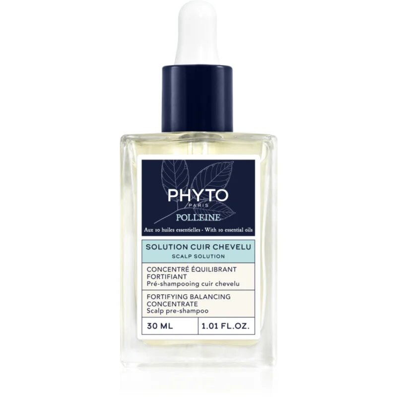 Phyto Polleine Fortifying Balancing Concentrate sampon előtti ápolás zsíros fejbőrre 30 ml