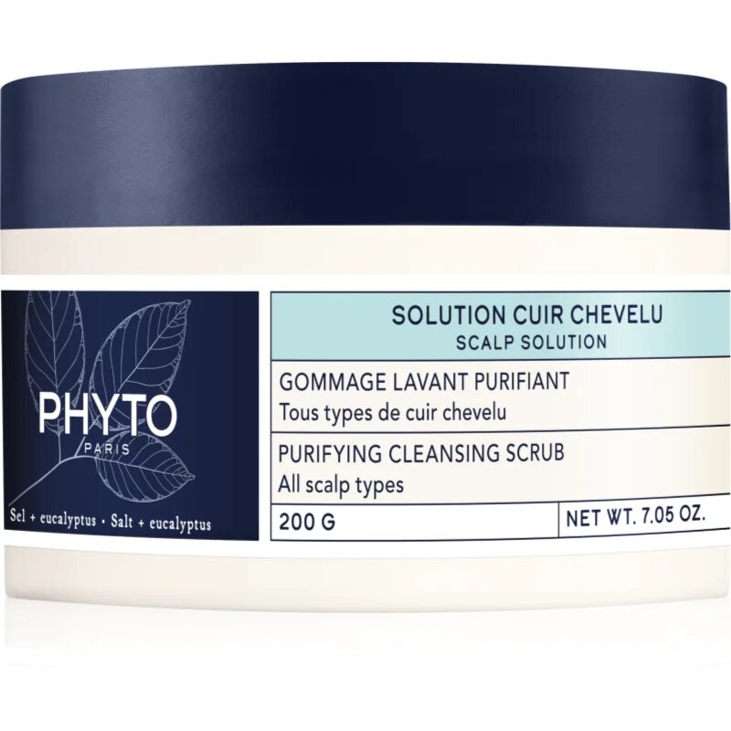 Phyto Scalp Solutions Purifying Cleansing Scrub tisztító peeling fejbőrre 200 g