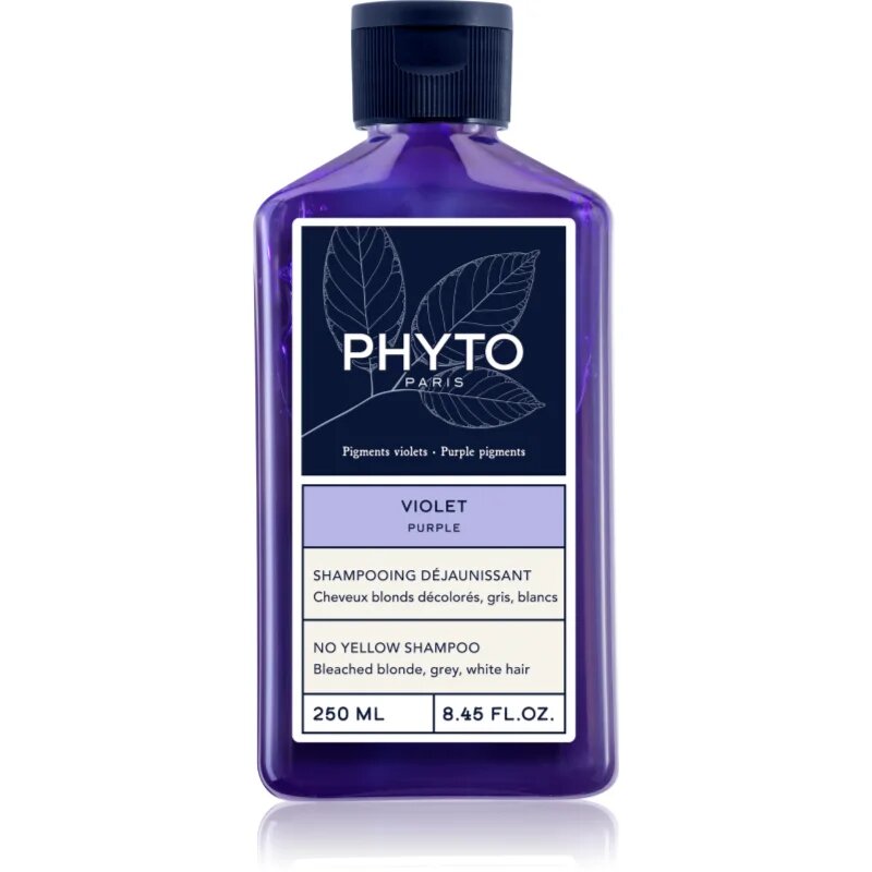 Phyto Violet No Yellow Shampoo tonizáló sampon a szőke és melírozott hajra 250 ml